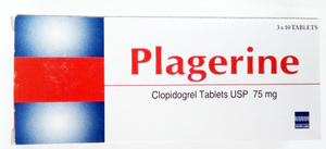 Plagerine clopidogrel 75mg tab